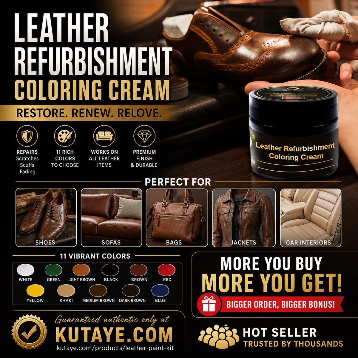 💯Professional leather coloring and repair!