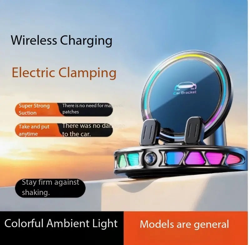 360° Auto-Locking Car Phone Mount – One-Handed & Stable