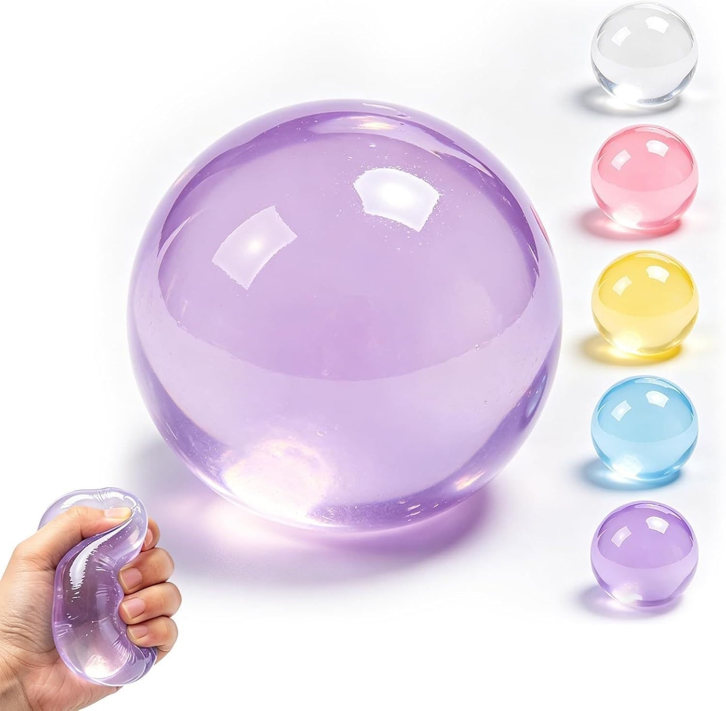 Shape & Squeeze Coconut Oil Stress Ball – No-Rebound Fidget Toy