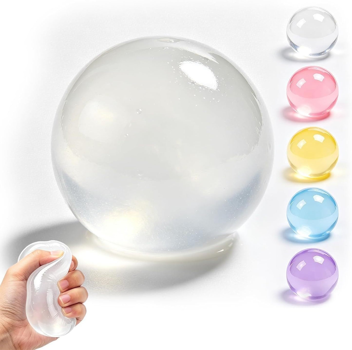 Shape & Squeeze Coconut Oil Stress Ball – No-Rebound Fidget Toy