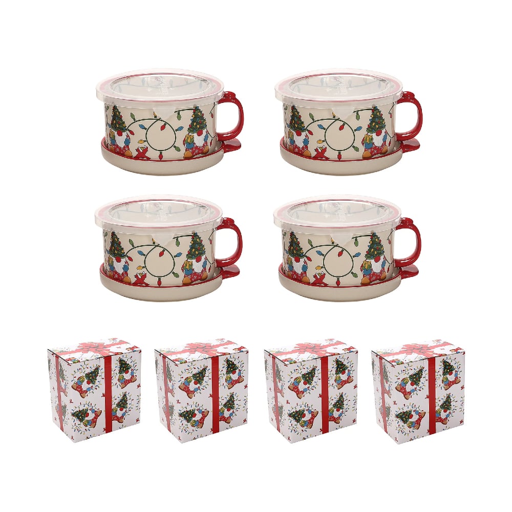 🎅Christmas Sale🎅25-oz Mug Meals w/ Lid-its