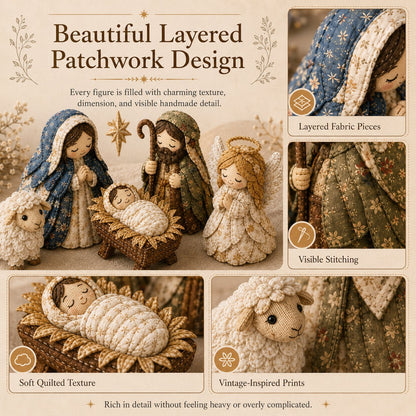 ✨ DIY Patchwork Nativity Scene Sewing Kit