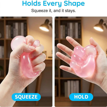 Shape & Squeeze Coconut Oil Stress Ball – No-Rebound Fidget Toy
