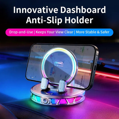 360° Auto-Locking Car Phone Mount – One-Handed & Stable