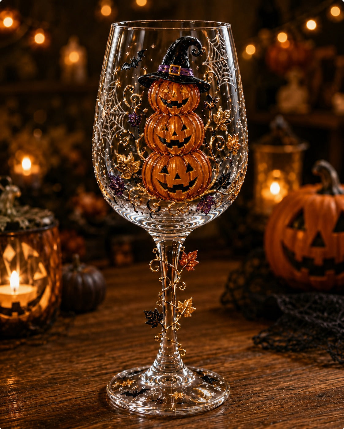🔥🎁Halloween 3D Wine Glass Collection Gift Box Set✨