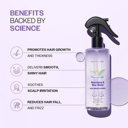 Rosemary & Rice Water Hair Growth Spray