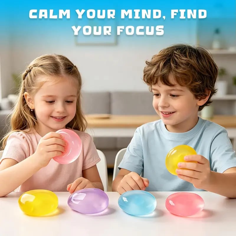 Shape & Squeeze Coconut Oil Stress Ball – No-Rebound Fidget Toy