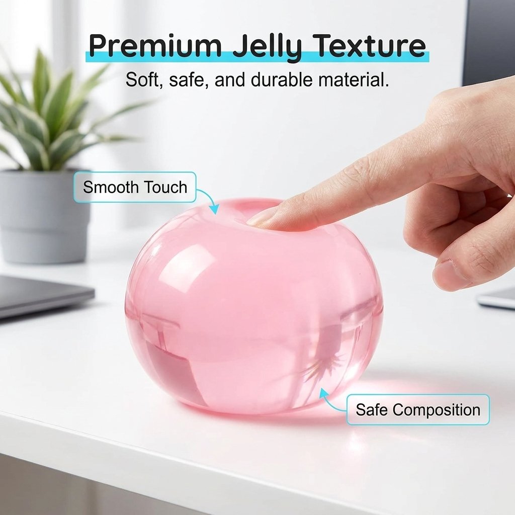 Shape & Squeeze Coconut Oil Stress Ball – No-Rebound Fidget Toy