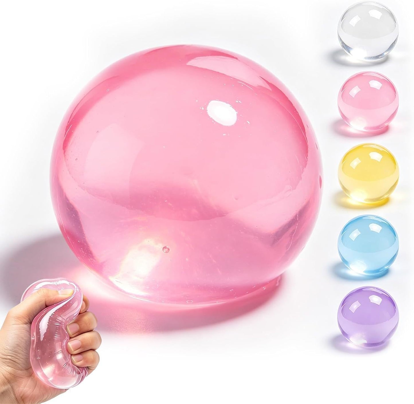 Shape & Squeeze Coconut Oil Stress Ball – No-Rebound Fidget Toy