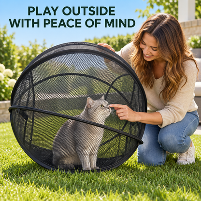 🐱🌿 Trovehand Cat Haven™ – Pop-Up Mesh Playpen