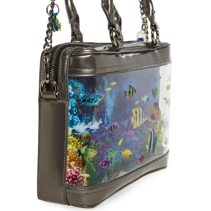 🌊 🐠Aquarium Inspired Bag – Transparent Ocean-Themed Shoulder Bag with Coral Reef Design