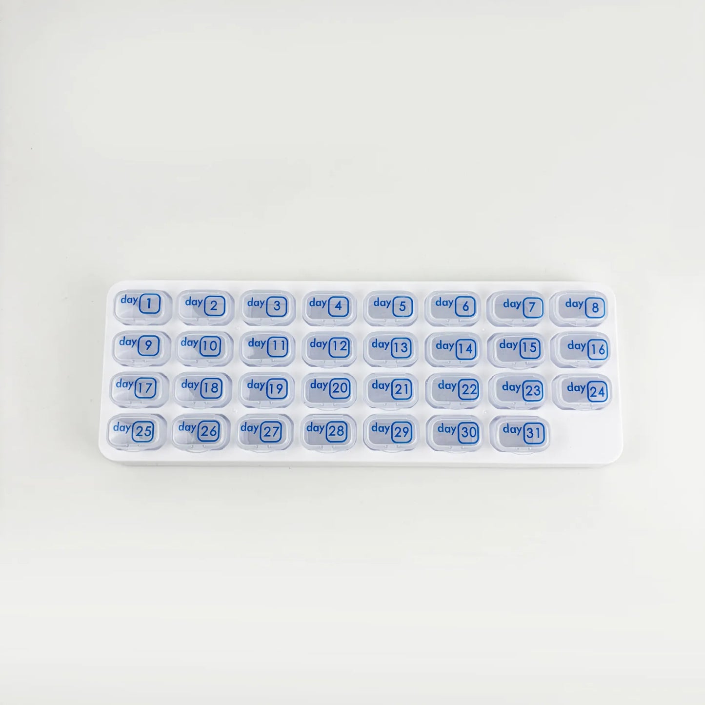🔥✨31-Day Monthly Pill Box: Easy-Open Lids, Removable Pods, Date Reminder, Travel Case