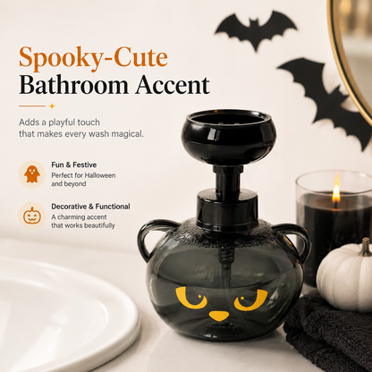 🐾 Spooky Cat Paw-Foam Soap Dispenser 🎃