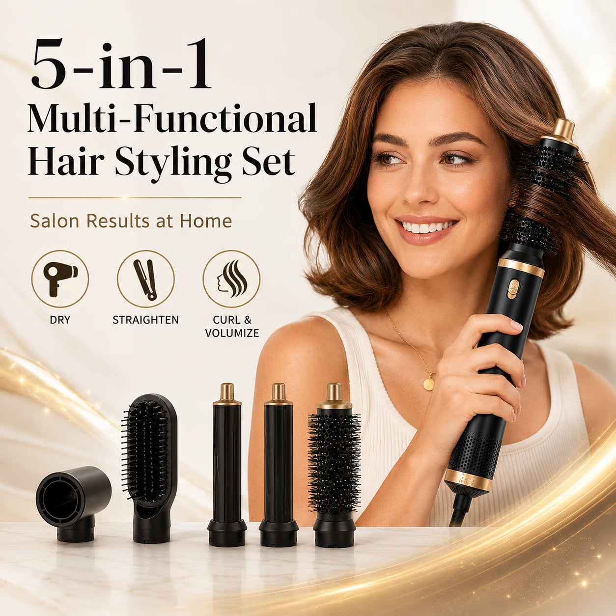 ✨ 5‑in‑1 Styling Blow‑Dry Brush – ALL Your Hair Needs in One Tool ⚡