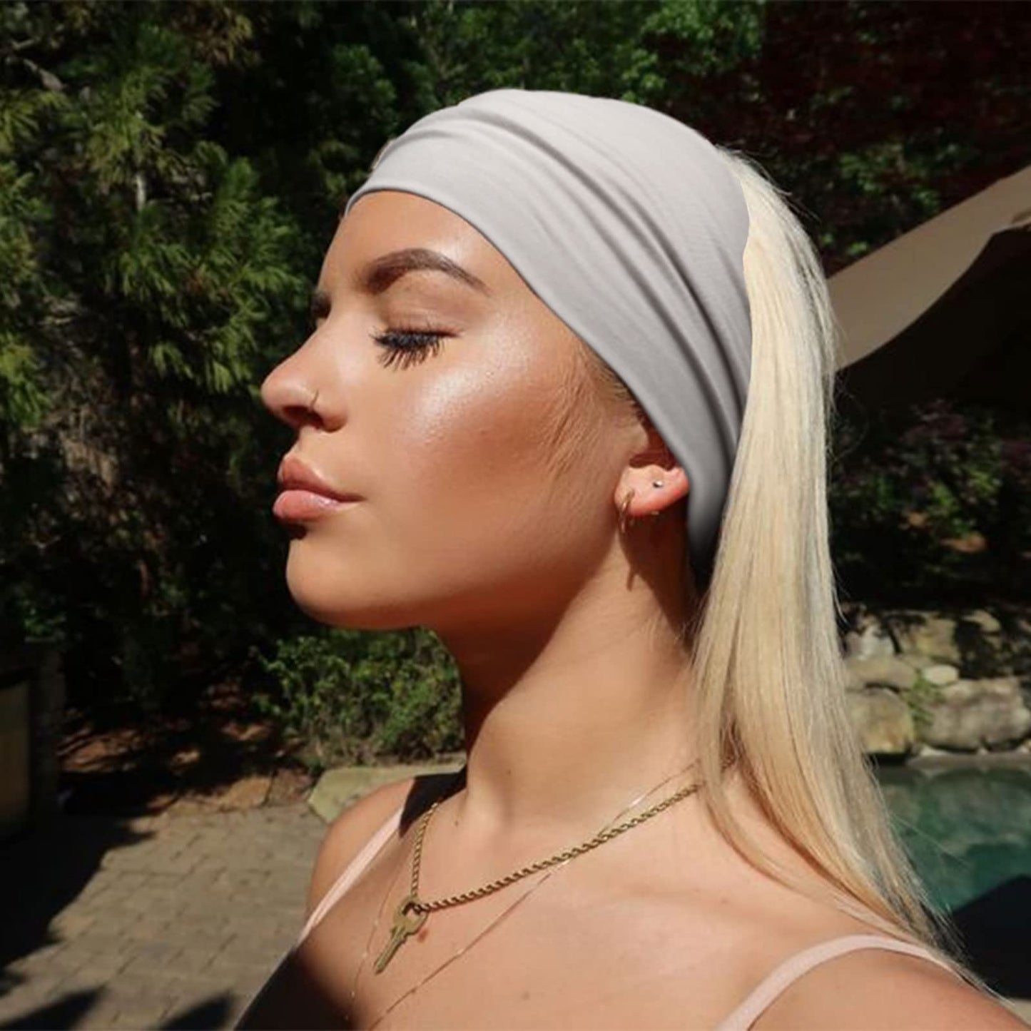 10 Pack Wide Knotted Turban Headbands for Women