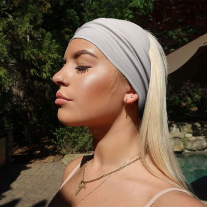 10 Pack Wide Knotted Turban Headbands for Women