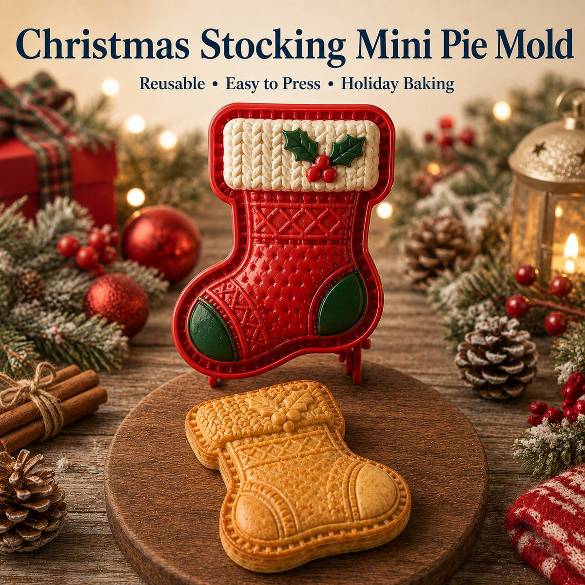 🔥🔥Only $12.99 Last Day Promotion!✨ 🎄16-Design Christmas Mini Pie Mold Collection 🥧