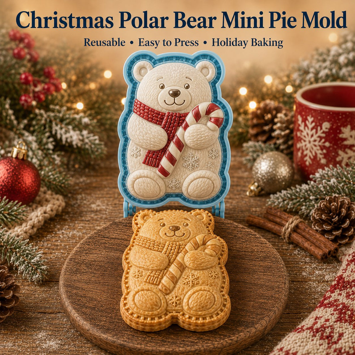 🔥🔥Only $12.99 Last Day Promotion!✨ 🎄16-Design Christmas Mini Pie Mold Collection 🥧
