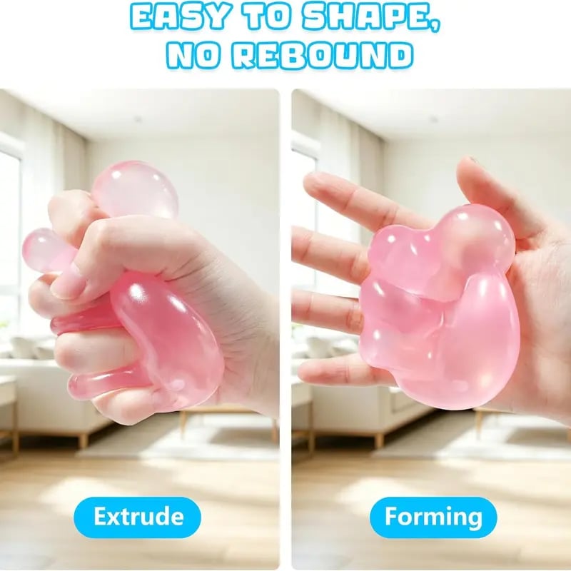 Shape & Squeeze Coconut Oil Stress Ball – No-Rebound Fidget Toy
