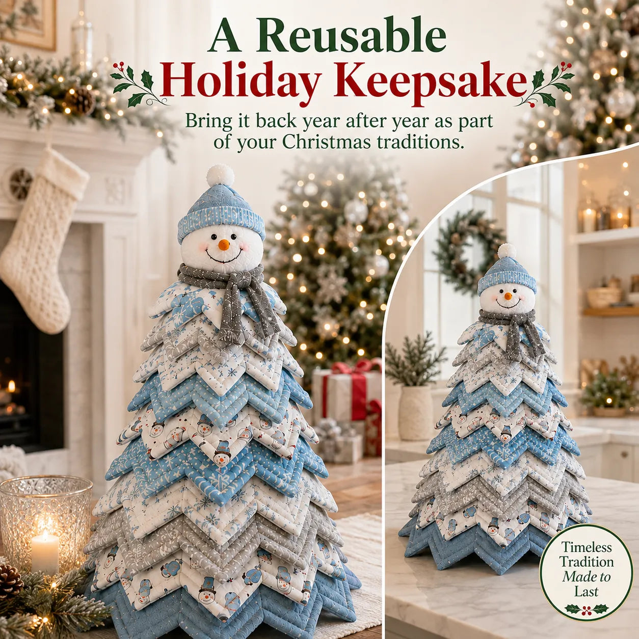 DIY Quilted Santa Christmas Tree Kit