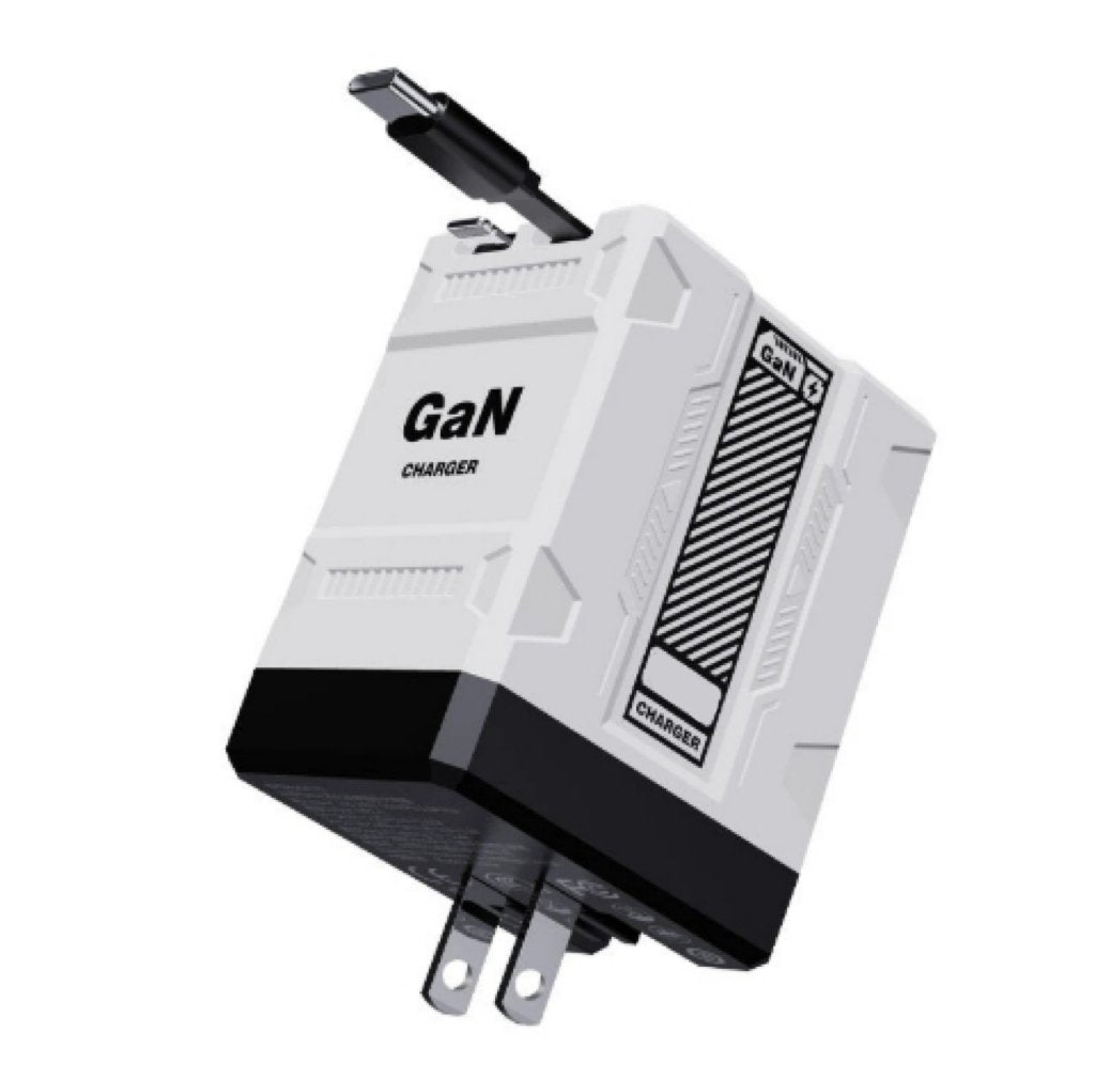 2-in-1 GaN Tkhotpick 3.0  Charger with Retractable Cables