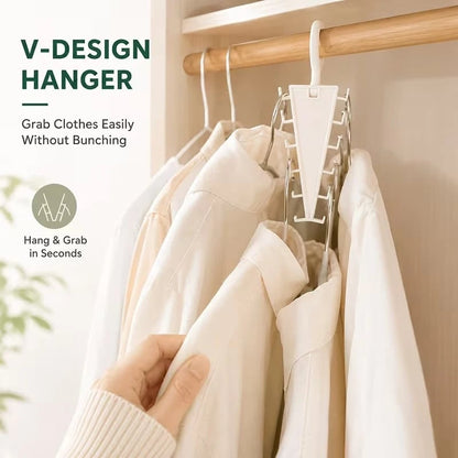🔥LAST DAY 49%OFF🎁Multi-Functional V-Shaped Double Sided Hanger Storage Rack