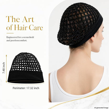 Humwam 3-Piece Stretchy Wide-Edge Sleeping Cap Set💫