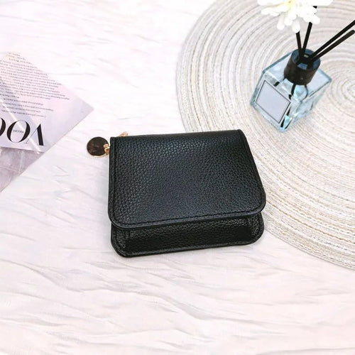 Elegant and Minimalist Women's Slim Short Wallet