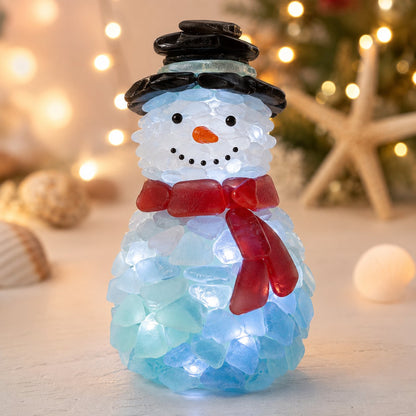 🔥Last Day 49% OFF – 🎅 Beginner-Friendly DIY Lighted Sea Glass Santa Christmas Decor Kit