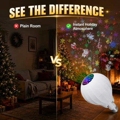 🔥HOT SALE 49% OFF🎅💡Rotating Christmas Projector Bulb