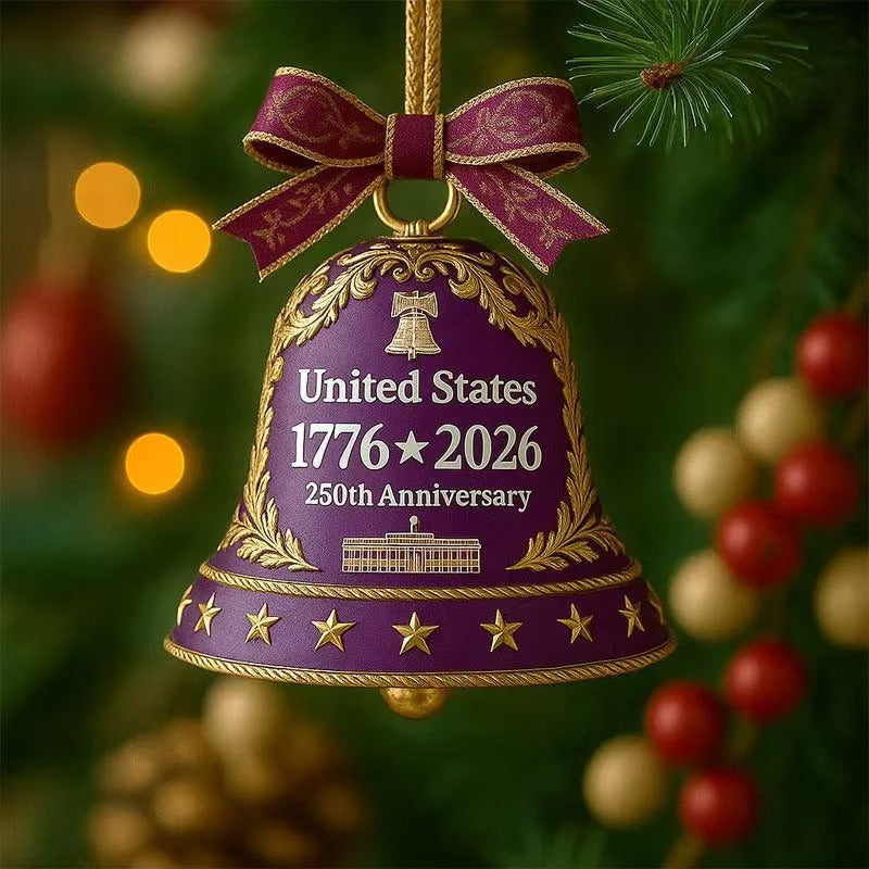 🔥Last Day: 49% OFF🔔United States 250th Anniversary Bell Ornament