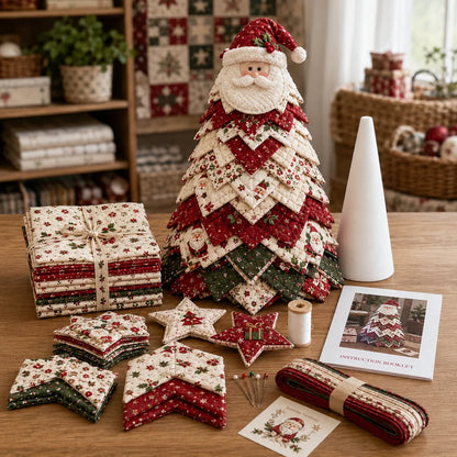 DIY Quilted Santa Christmas Tree Kit