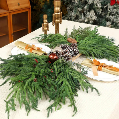🔥Last Day 70% OFF🔥The Best Holiday Greenery - Realistic Norfolk Pine Stems