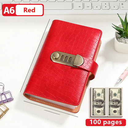 🔥 Last Day 50 % OFF– Lockable A6 Savings Notebook with 3-Digit Combination Lock 💰