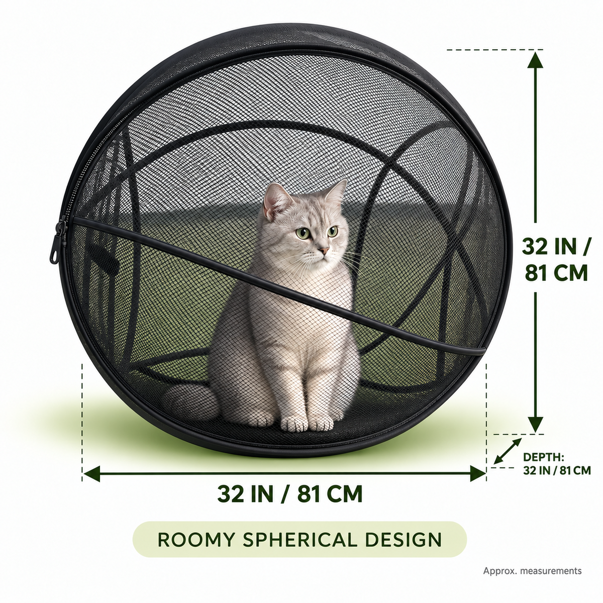 🐱🌿 Trovehand Cat Haven™ – Pop-Up Mesh Playpen