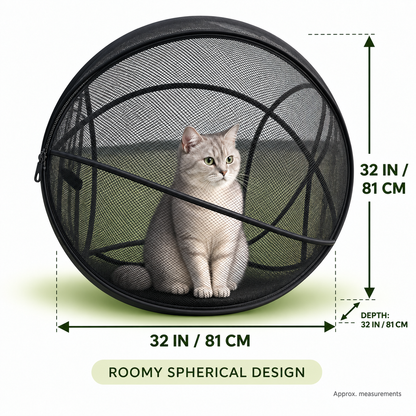 🐱🌿 Trovehand Cat Haven™ – Pop-Up Mesh Playpen