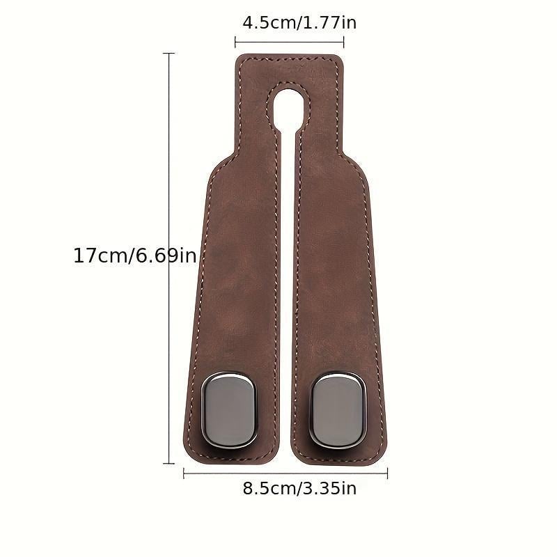 🔥LAST DAY SALE 50% OFF - 🚗Car Seat Back Alcantara Storage Hook - 💥Double Hook Holder for Convenient Storage