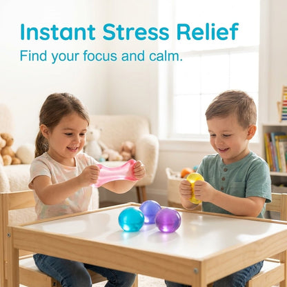 Shape & Squeeze Coconut Oil Stress Ball – No-Rebound Fidget Toy