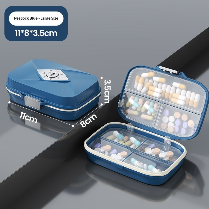 7-Day Double Layer Moisture-Proof Travel Pill Box, Portable Weekly Pocket Medicine Organizer