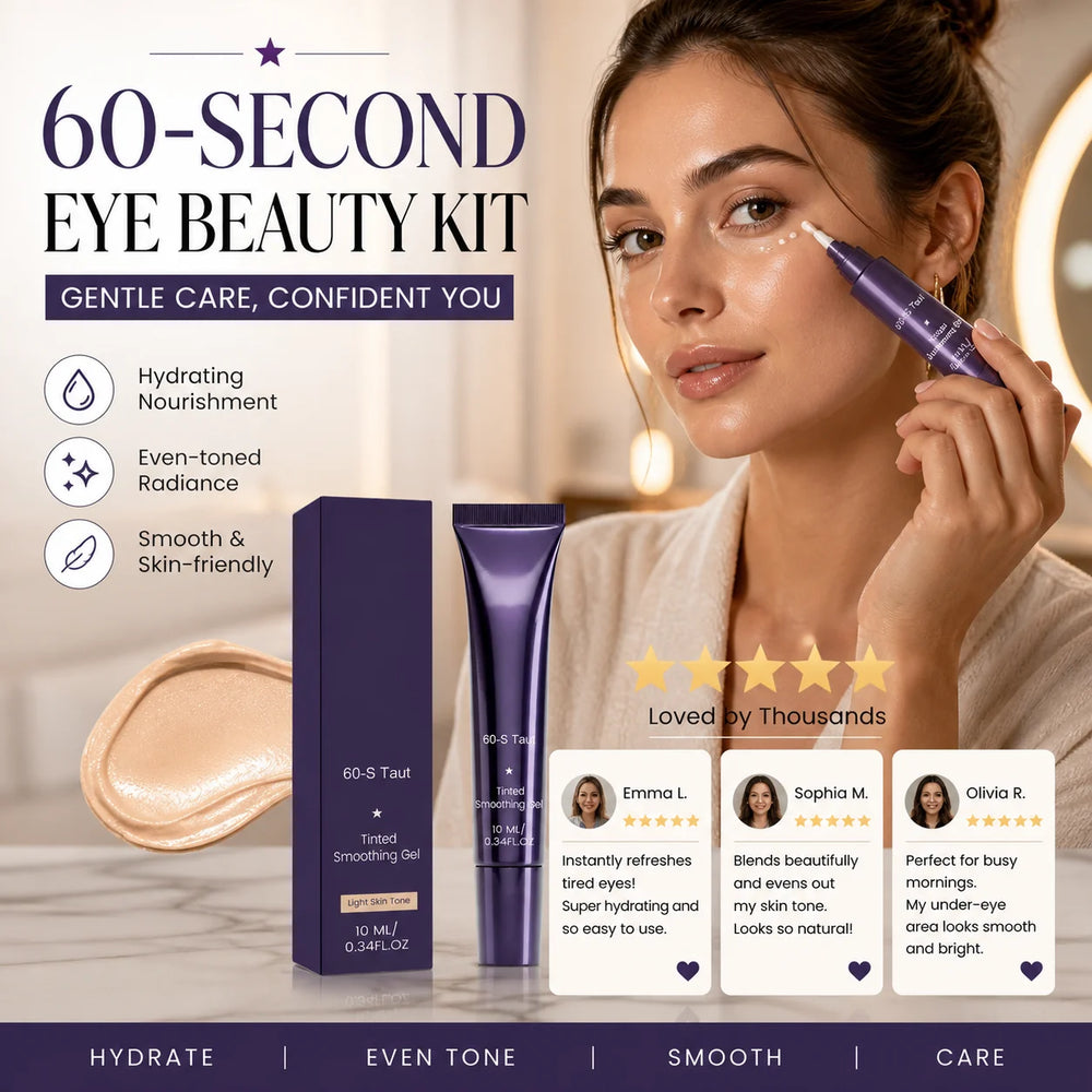 Eye gel as part of a daily beauty and skincare routine