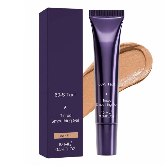 Deep skin tone tinted smoothing eye gel