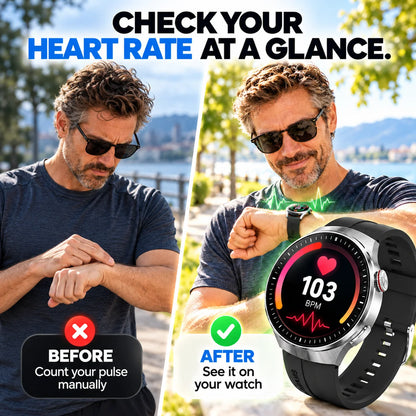 🔥Limited Time 50% OFF❤️Flagship Smartwatch for Health Protection, 24/7 Health Data Center🥰