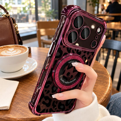 Sexy Leopard Print Transparent Soft Silicone Shockproof Case for iPhone 18 Pro Max