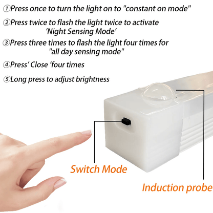 🔥Only $8.99 Last Day Promotion!💡Punch-free Smart Sensor Magnetic Rechargeable LED Lights