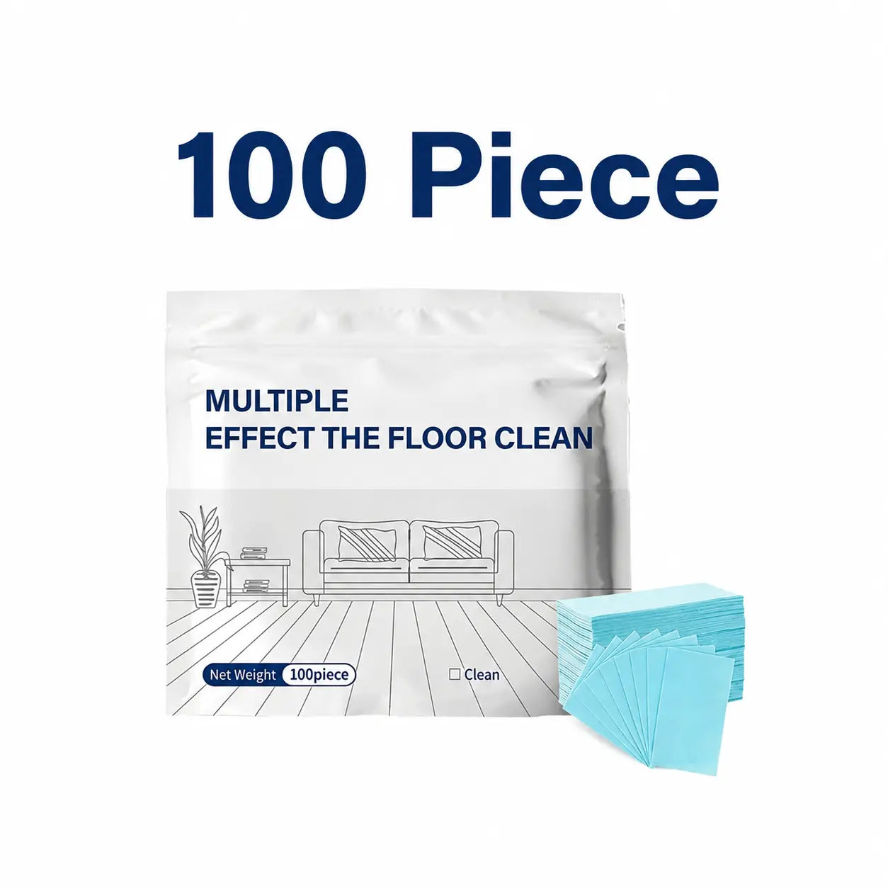 100 Piece Multi-Surface Antibacterial Cleaner for Hardwood, Tile & Laminate