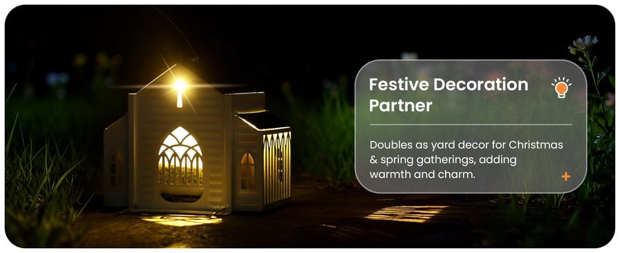 🎁  Last Day 60% OFF-✝️Church-Shaped Solar Bird Feeder(✨Same as in the video)