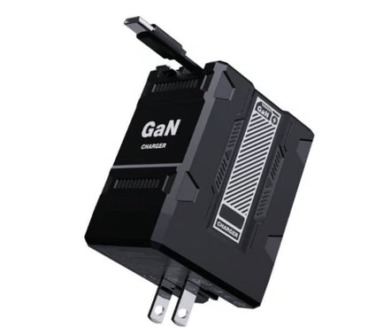 2-in-1 GaN Tkhotpick 3.0  Charger with Retractable Cables