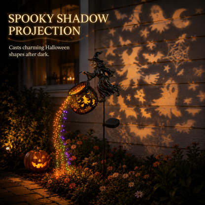 Halloween Early Bird Special Sale 49% OFF-🧙‍♀️Halloween Witch Cauldron Garden Light