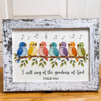 🎁Last Day 60% OFF - Christian Sea Glass Bird Art