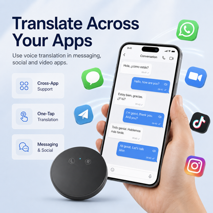 AI Pocket Translator – Real-Time Two-Way Voice Translation in 165+ Languages